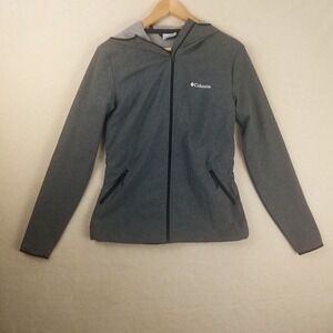 Columbia Sportswear Women's Gray Full‎ Zip Hooded Jacket Size M